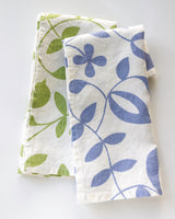 Birdie Linen Towel in Periwinkle