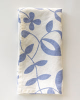 Birdie Linen Towel in Periwinkle