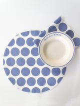 Dot Placemat in Periwinkle