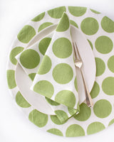 Dot Napkins in Leaf - Set of 2