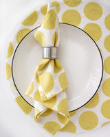 Dot Napkins in Lemon- Set of 2