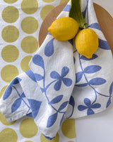 Birdie Linen Towel in Periwinkle