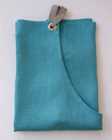 Crossback Linen Apron - Teal