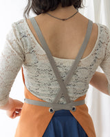 Crossback Linen Apron - Copper