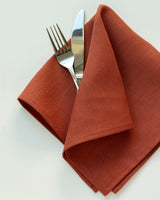 Linen Napkins in Cinnamon - Set of 4