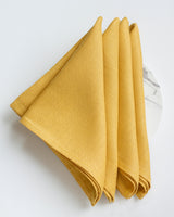 Linen Napkins in Honey - Set of 4