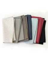 Linen Napkins in Black - Set of 4