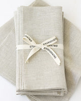 Linen Napkins in Oatmeal - Set of 4