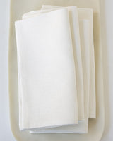 Linen Napkins in Oyster - Set of 4