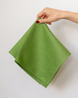 Linen Napkins in Basil - Set of 4