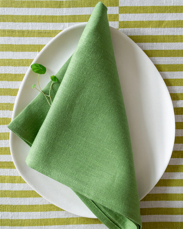 Linen Napkins in Basil - Set of 4