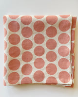 Linen Tablecloth in Rose Dot