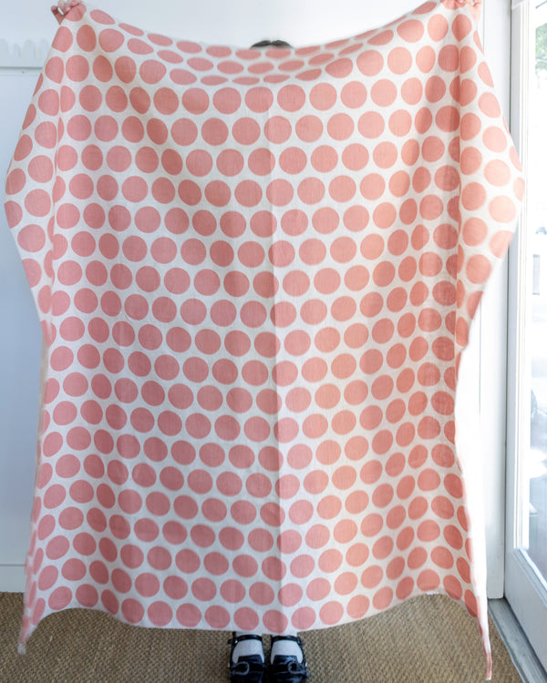 Linen Tablecloth in Rose Dot