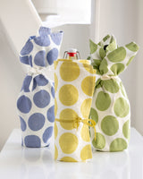 Dot Linen Towel in Periwinkle
