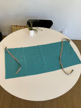 SECONDS - linen mini-bistro apron in Teal