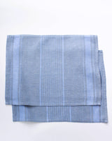 Bistro Stripe Linen Placemats in Periwinkle - Set of 2