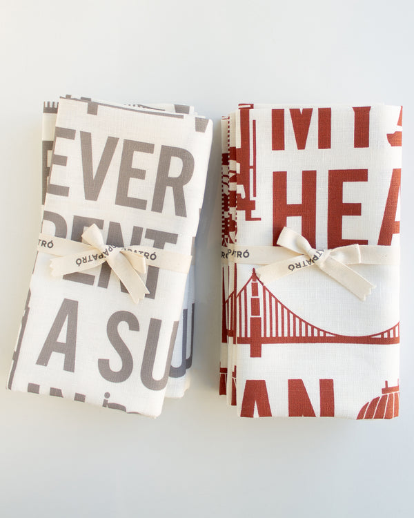 I Left My Heart Tea Towel