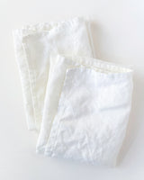 Simply White Linen Towels - Set of 2