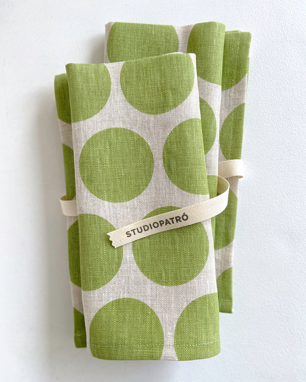 Dorothea Napkins in Vert - Set of 2