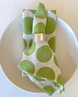 Dorothea Napkins in Vert - Set of 2