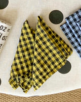 Gingham Napkins in Pear - Set of 2