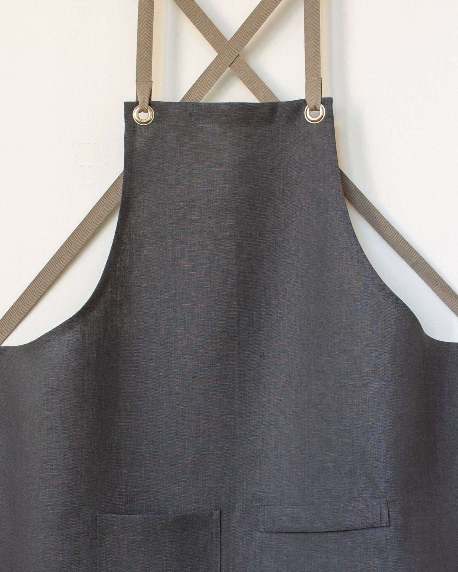 【BAON】Cheongko Linen Ribbon Sleeveless Midi OP - Linen55 Abcnature Women's Sleeveless Crew Neck Linen Maxi Dress with