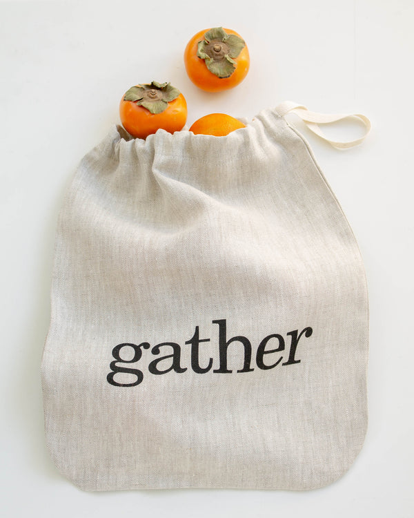 Linen Gather Bag