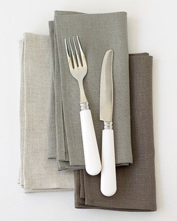 Bed Threads 4-Pack Linen Napkins in Oatmeal